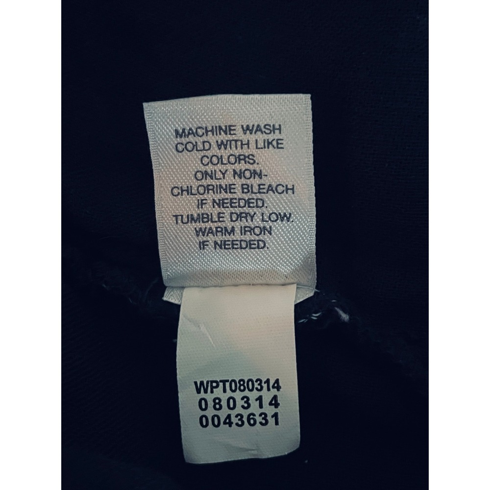 White House Black Market Black 6-Button Faux Wrap Skirt Dark Academia Size 6 - Picture 4 of 5